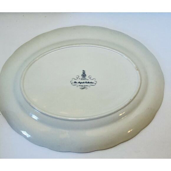 Royal Doulton Majestic Collection Temple Garden Oval Platter 13 Inches Farmhouse - Picture 5 of 7